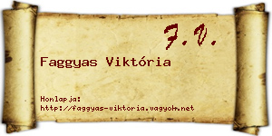 Faggyas Viktória névjegykártya